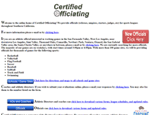 Tablet Screenshot of certifiedofficiating.com